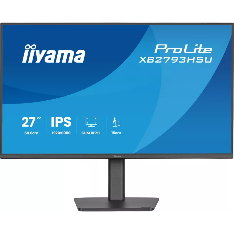 iiyama ProLite XB2793HSU-B1 kompiuterio monitorius 68,6 cm (27 col.) 1920 x 1080 pikselių Full HD LED juodas
