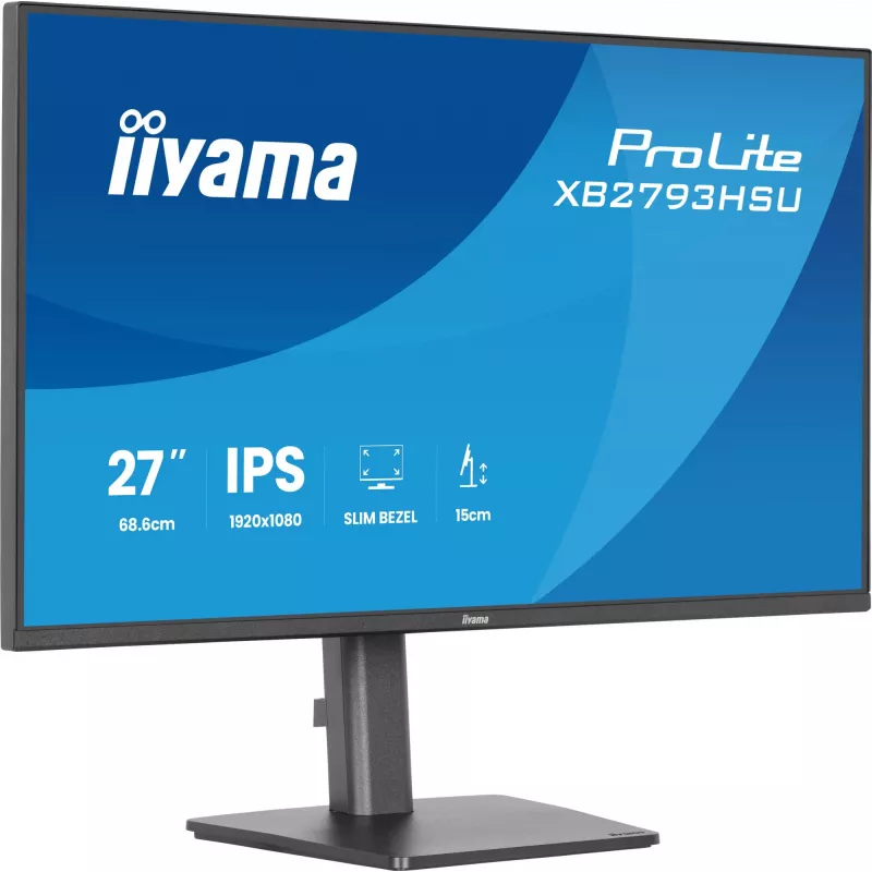 iiyama ProLite XB2793HSU-B1 kompiuterio monitorius 68,6 cm (27 col.) 1920 x 1080 pikselių Full HD LED juodas