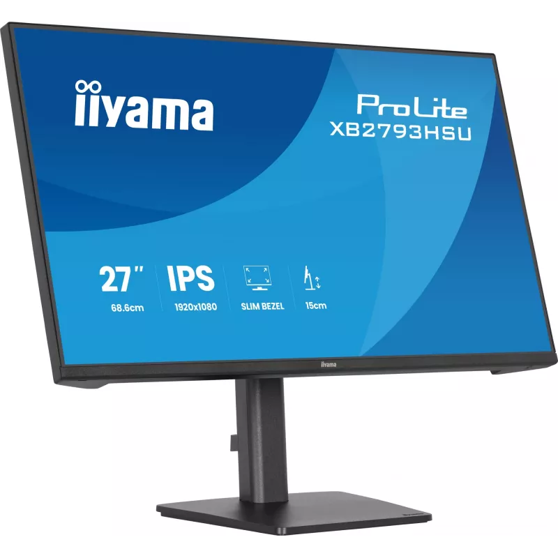 iiyama ProLite XB2793HSU-B1 kompiuterio monitorius 68,6 cm (27 col.) 1920 x 1080 pikselių Full HD LED juodas
