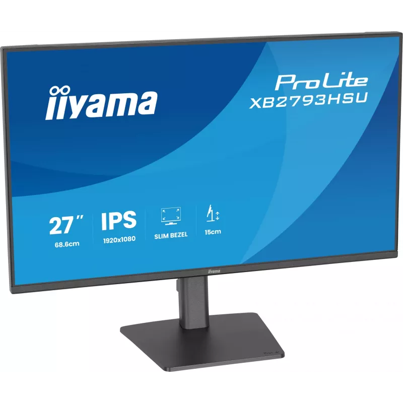 iiyama ProLite XB2793HSU-B1 kompiuterio monitorius 68,6 cm (27 col.) 1920 x 1080 pikselių Full HD LED juodas