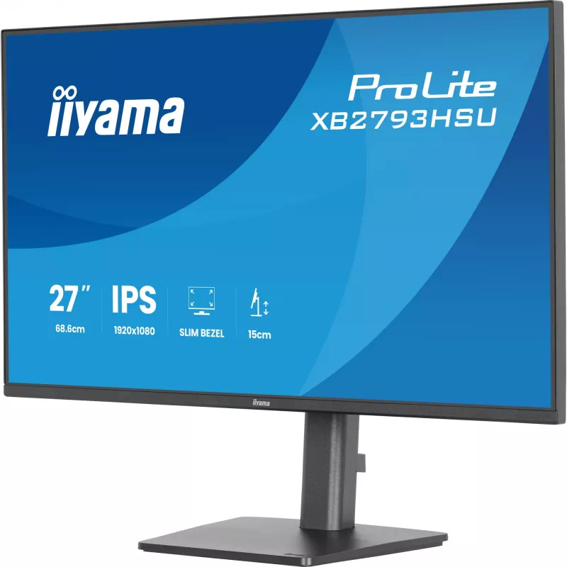 iiyama ProLite XB2793HSU-B1 kompiuterio monitorius 68,6 cm (27 col.) 1920 x 1080 pikselių Full HD LED juodas