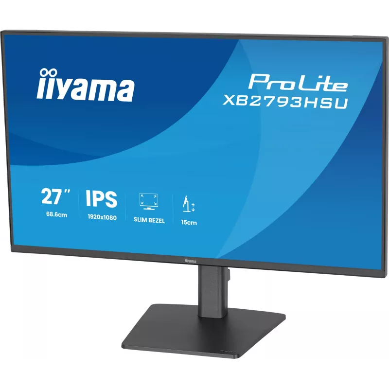 iiyama ProLite XB2793HSU-B1 kompiuterio monitorius 68,6 cm (27 col.) 1920 x 1080 pikselių Full HD LED juodas