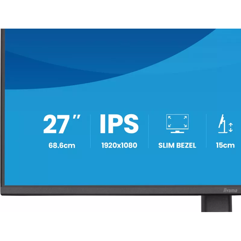 iiyama ProLite XB2793HSU-B1 kompiuterio monitorius 68,6 cm (27 col.) 1920 x 1080 pikselių Full HD LED juodas