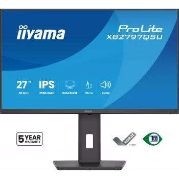 iiyama ProLite XB2797QSU-B1 kompiuterio monitorius 68,6 cm (27 colių) 2560 x 1440 pikselių Quad HD LED juodas