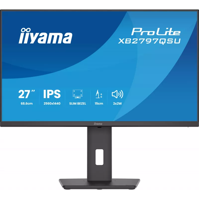 iiyama ProLite XB2797QSU-B1 kompiuterio monitorius 68,6 cm (27 colių) 2560 x 1440 pikselių Quad HD LED juodas