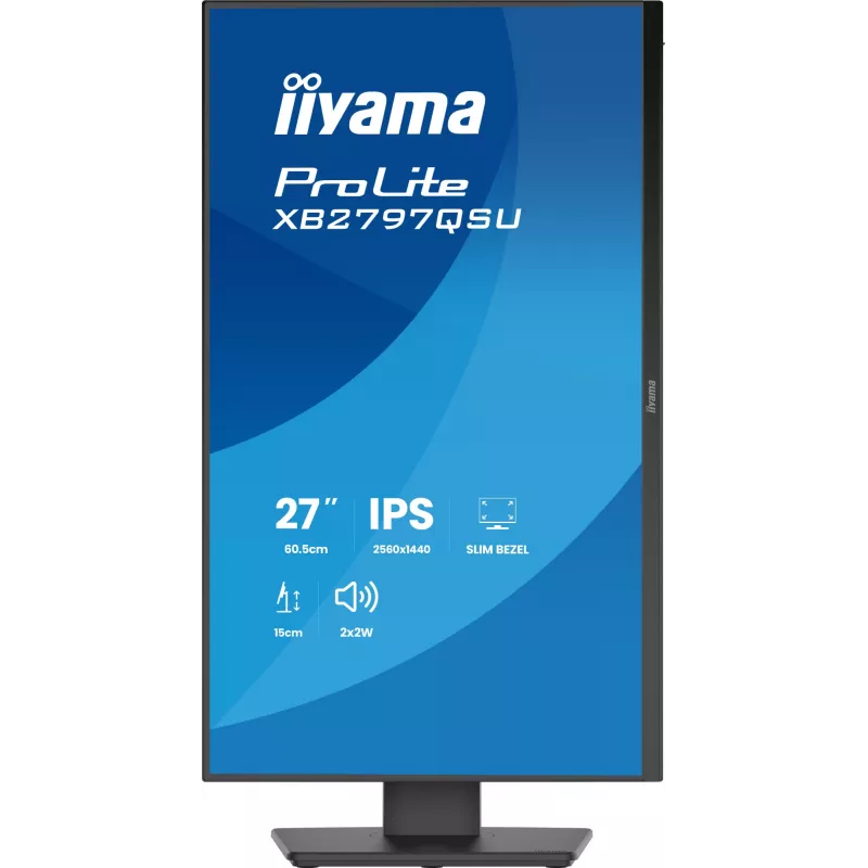 iiyama ProLite XB2797QSU-B1 kompiuterio monitorius 68,6 cm (27 colių) 2560 x 1440 pikselių Quad HD LED juodas