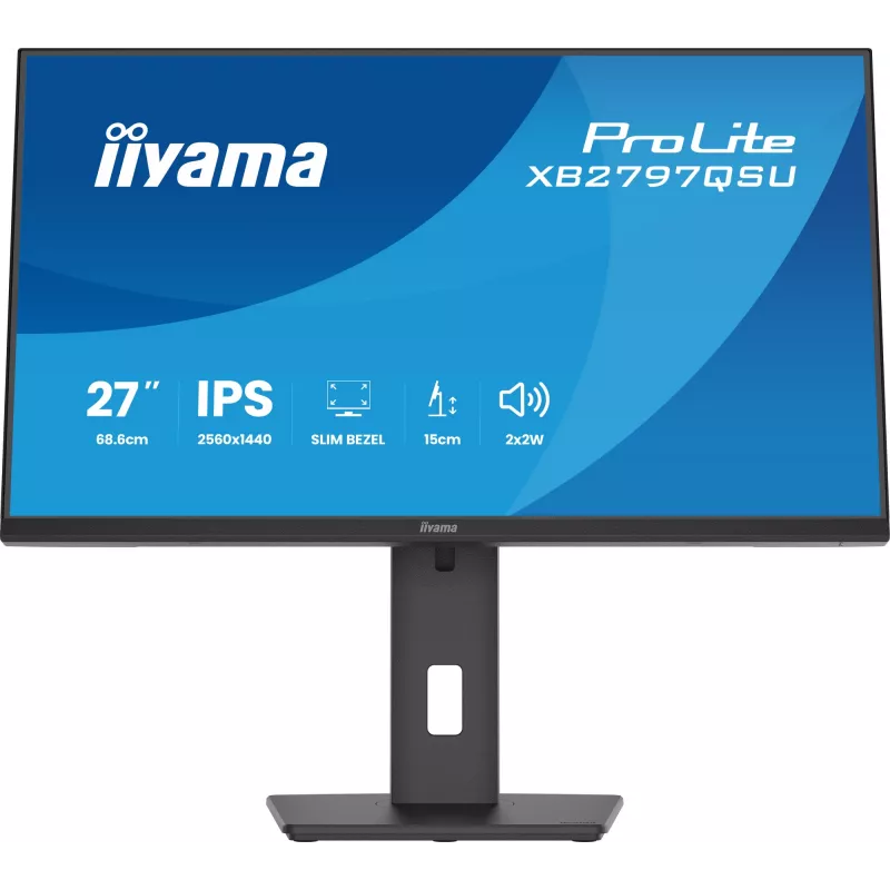 iiyama ProLite XB2797QSU-B1 kompiuterio monitorius 68,6 cm (27 colių) 2560 x 1440 pikselių Quad HD LED juodas