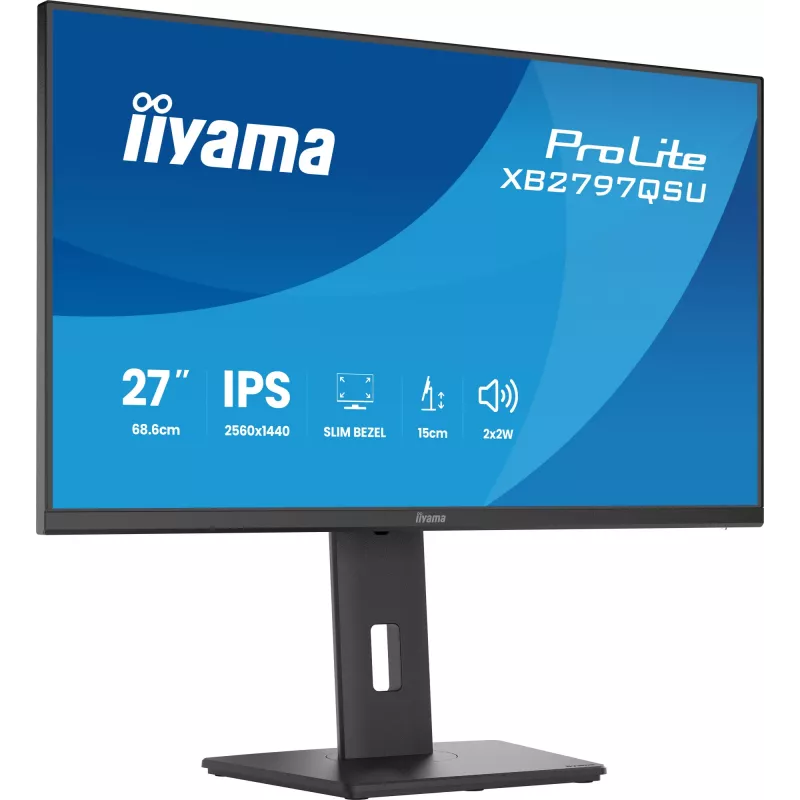 iiyama ProLite XB2797QSU-B1 kompiuterio monitorius 68,6 cm (27 colių) 2560 x 1440 pikselių Quad HD LED juodas