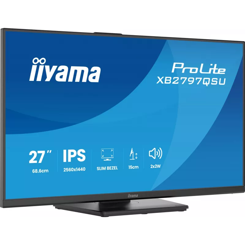 iiyama ProLite XB2797QSU-B1 kompiuterio monitorius 68,6 cm (27 colių) 2560 x 1440 pikselių Quad HD LED juodas