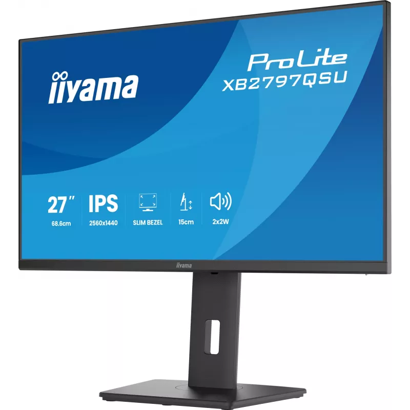 iiyama ProLite XB2797QSU-B1 kompiuterio monitorius 68,6 cm (27 colių) 2560 x 1440 pikselių Quad HD LED juodas