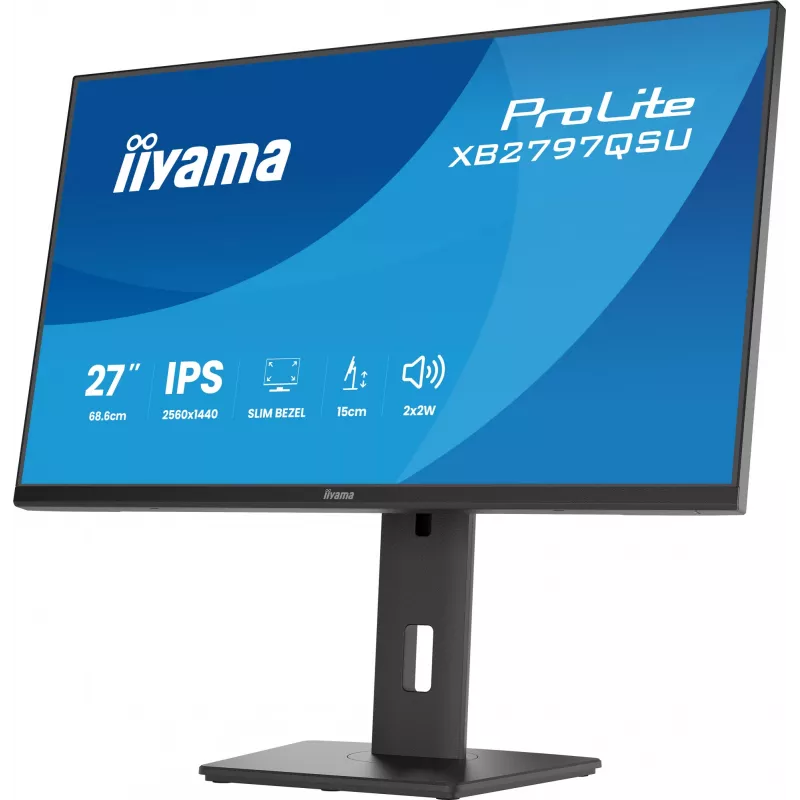 iiyama ProLite XB2797QSU-B1 kompiuterio monitorius 68,6 cm (27 colių) 2560 x 1440 pikselių Quad HD LED juodas