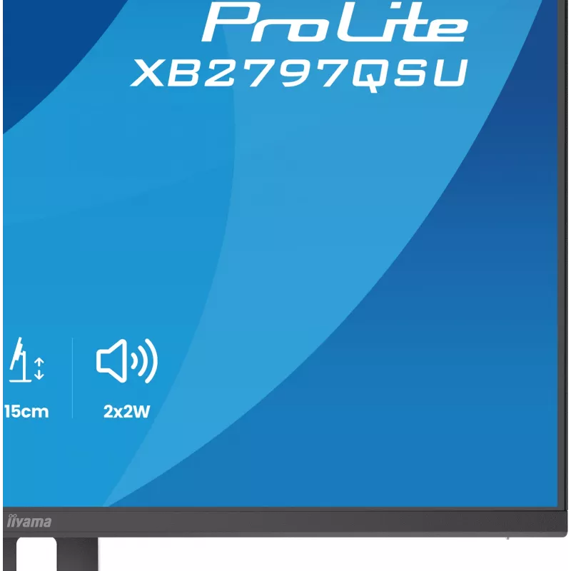 iiyama ProLite XB2797QSU-B1 kompiuterio monitorius 68,6 cm (27 colių) 2560 x 1440 pikselių Quad HD LED juodas