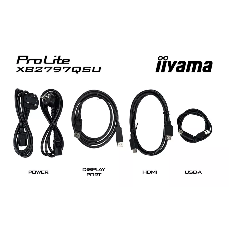 iiyama ProLite XB2797QSU-B1 kompiuterio monitorius 68,6 cm (27 colių) 2560 x 1440 pikselių Quad HD LED juodas