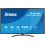 43 colių IIYAMA ProLite X4373UHSU-B2 LED 4K Ultra HD monitorius, 3840×2160, VA skydas, 3 ms, 450 cd/m², USB 3.2 šakotuvas, garsiakalbiai, VESA, juodas