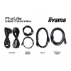 43 colių IIYAMA ProLite X4373UHSU-B2 LED 4K Ultra HD monitorius, 3840×2160, VA skydas, 3 ms, 450 cd/m², USB 3.2 šakotuvas, garsiakalbiai, VESA, juodas