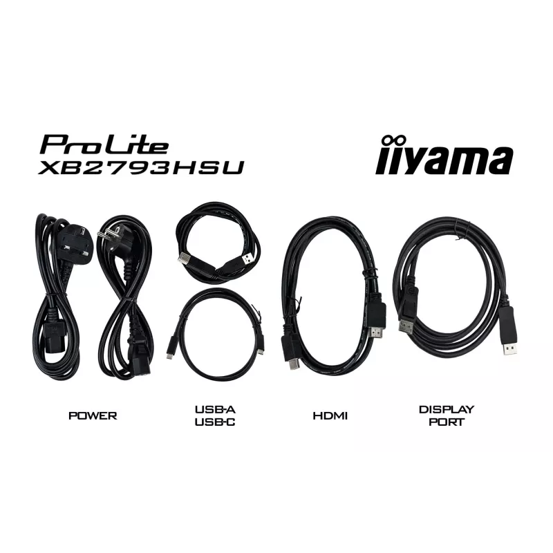 43 colių IIYAMA ProLite X4373UHSU-B2 LED 4K Ultra HD monitorius, 3840×2160, VA skydas, 3 ms, 450 cd/m², USB 3.2 šakotuvas, garsiakalbiai, VESA, juodas