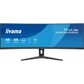 Kompiuterio monitorius IIYAMA XCB4594DQSU-B1 44 col. (111,8 cm) lenktas Dual QHD 5120×1440 VA LED, 2 ms, USB-C, USB 3.2, VESA, garsiakalbiai