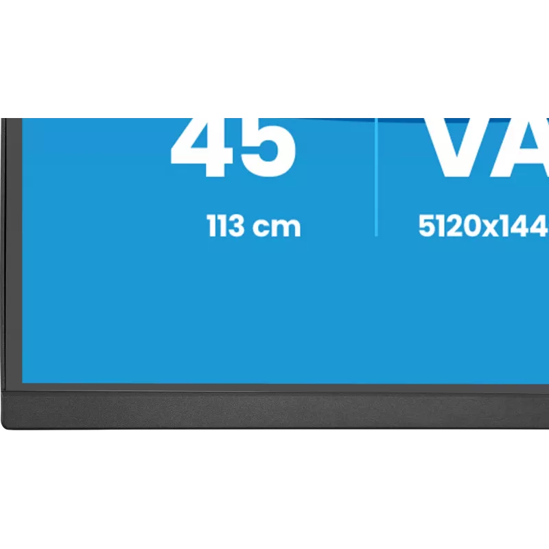 Kompiuterio monitorius IIYAMA XCB4594DQSU-B1 44 col. (111,8 cm) lenktas Dual QHD 5120×1440 VA LED, 2 ms, USB-C, USB 3.2, VESA, garsiakalbiai