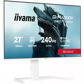Žaidimų monitorius IIYAMA GB2771HSU-W1 27 coliai (68,6 cm) Full HD — HDMI, DisplayPort, USB — baltas