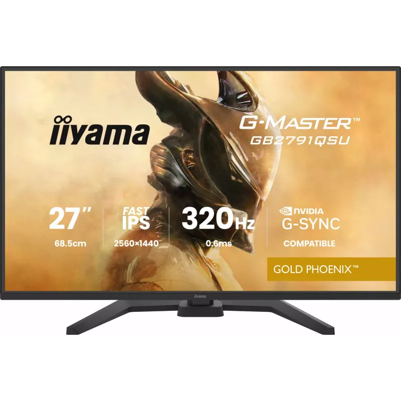 Žaidimų monitorius IIYAMA GB2791QSU-B1 27 colių (68,6 cm) QHD su HDMI, DisplayPort ir USB, juodas