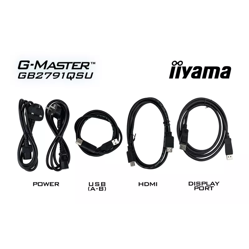 Žaidimų monitorius IIYAMA GB2791QSU-B1 27 colių (68,6 cm) QHD su HDMI, DisplayPort ir USB, juodas