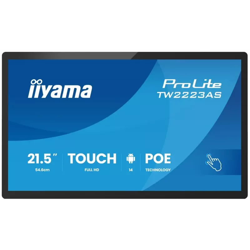 Monitor IIYAMA TW2223AS-B3P 21.5 col. (55.0 cm) M-Touch USB-C Android 16:9