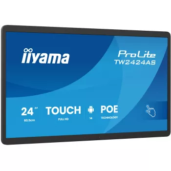 Interaktyvus plokščias ekranas IIYAMA TW2424AS-B3P 23,8 col. Full HD IPS jutiklinis ekranas Wi‑Fi Android 24/7 450 cd/m²