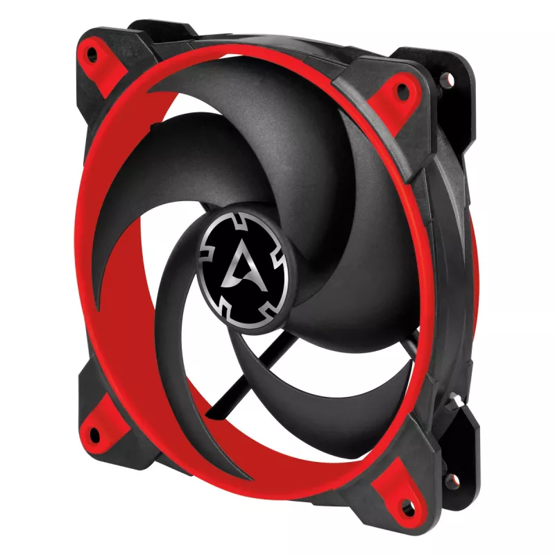 ARCTIC BioniX P120 (raudonas) – slėgiui optimizuotas 120 mm žaidimų ventiliatorius su PWM PST