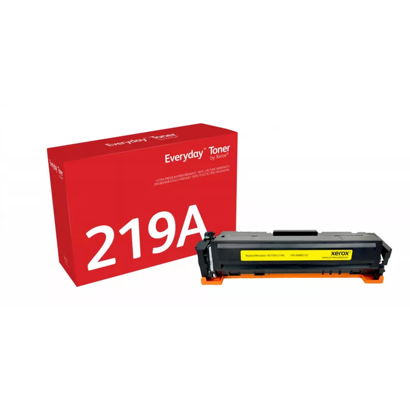 Everyday™ geltonas dažiklis, „Xerox“, suderinamas su HP 219A (W2192A), standartinės talpos
