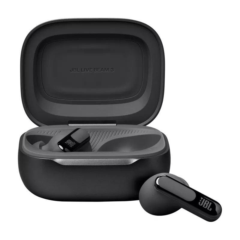 JBL Live Beam 3 ausinės belaidės į ausis pokalbiams/muzikai/sportui/kasdienai Bluetooth juoda
