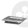 CLUB3D reguliuojamas aliumininis nešiojamojo kompiuterio stovas su USB-C® centru, pilka, 260 mm, 224 mm, 56 mm, 1,76 kg, 315 mm