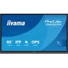 iiyama TN6505A-B1AG signalizacijos ekranas interaktyvus plokščiasis skydelis 163,8 cm (64,5 colio) 500 cd/m² 4K Ultra HD juodas jutiklinis ekranas