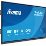 iiyama TN8605A-B1AG reklaminis ekranas Interaktyvus plokščiasis skydas 2,17 m (85,6 col.) 500 cd/m² 4K Ultra HD juodas jutiklinis ekranas
