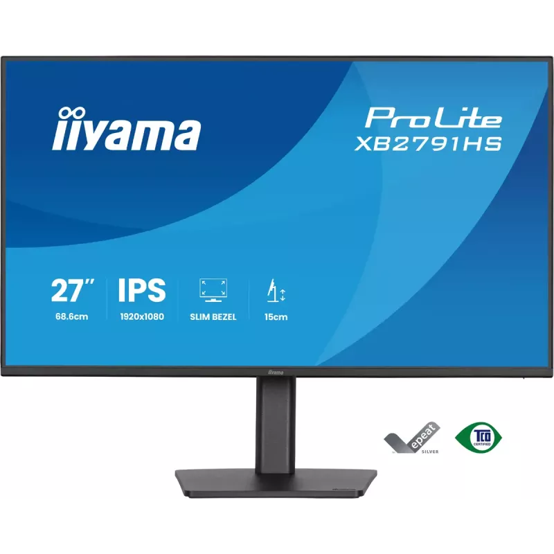 iiyama ProLite XB2791HS-B1 kompiuterio monitorius 68,6 cm (27 col.) 1920 x 1080 pikselių Full HD LED juodas