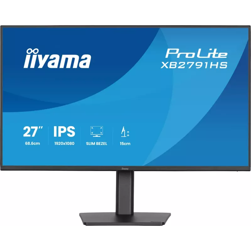 iiyama ProLite XB2791HS-B1 kompiuterio monitorius 68,6 cm (27 col.) 1920 x 1080 pikselių Full HD LED juodas