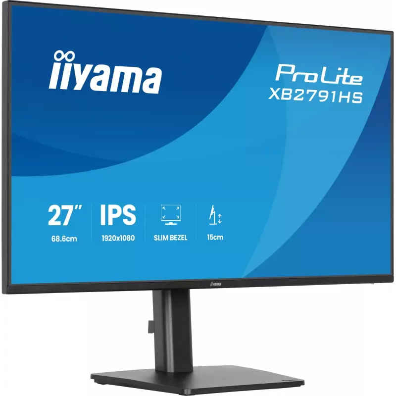 iiyama ProLite XB2791HS-B1 kompiuterio monitorius 68,6 cm (27 col.) 1920 x 1080 pikselių Full HD LED juodas