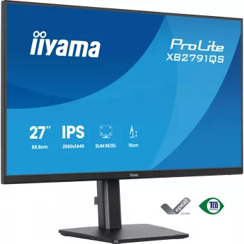 iiyama ProLite XB2791QS-B1 kompiuterio monitorius 68,6 cm (27 colių) 2560 x 1440 pikselių Quad HD LED juodas