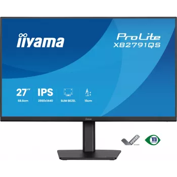 iiyama ProLite XB2791QS-B1 kompiuterio monitorius 68,6 cm (27 colių) 2560 x 1440 pikselių Quad HD LED juodas