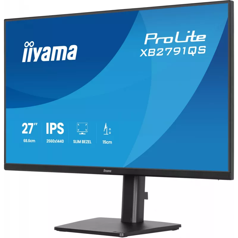 iiyama ProLite XB2791QS-B1 kompiuterio monitorius 68,6 cm (27 colių) 2560 x 1440 pikselių Quad HD LED juodas