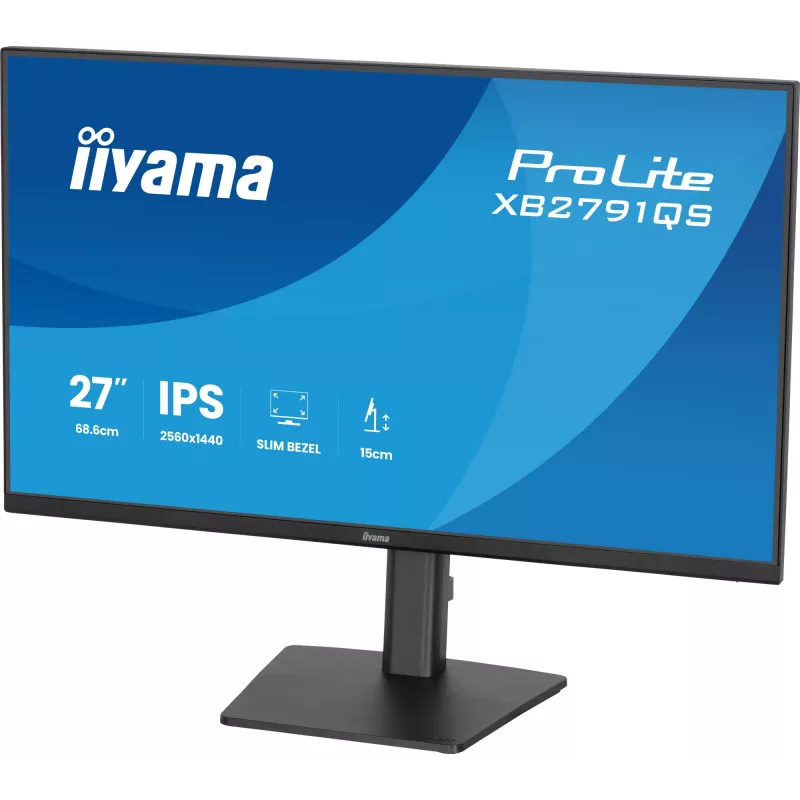 iiyama ProLite XB2791QS-B1 kompiuterio monitorius 68,6 cm (27 colių) 2560 x 1440 pikselių Quad HD LED juodas