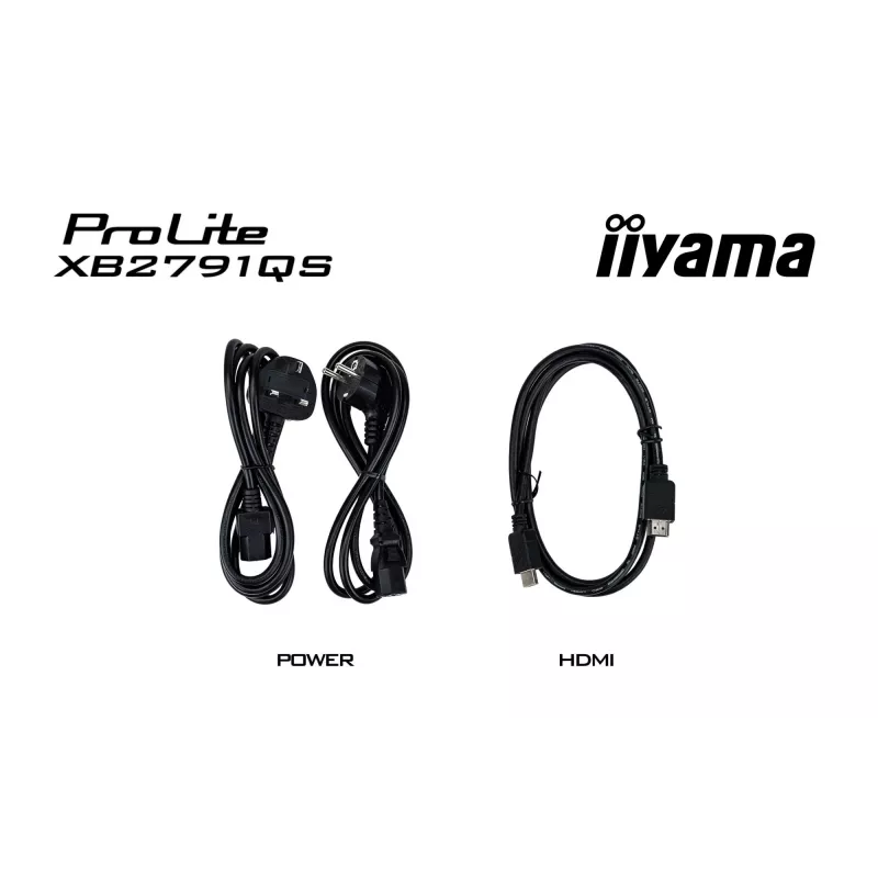 iiyama ProLite XB2791QS-B1 kompiuterio monitorius 68,6 cm (27 colių) 2560 x 1440 pikselių Quad HD LED juodas