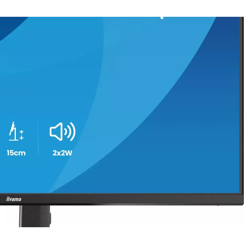 Monitorius IIYAMA ProLite XB2793QSU-B1 27 colių (68,6 cm) IPS LED Quad HD 2560x1440, matinis, USB šakotuvas, garsiakalbiai, VESA, aukščio reguliavimas, juodas