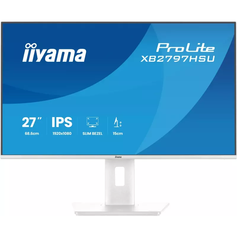 iiyama ProLite XB2797HSU-W1 kompiuterio monitorius 68,6 cm (27 colių) 1920 x 1080 pikselių Full HD LED baltas