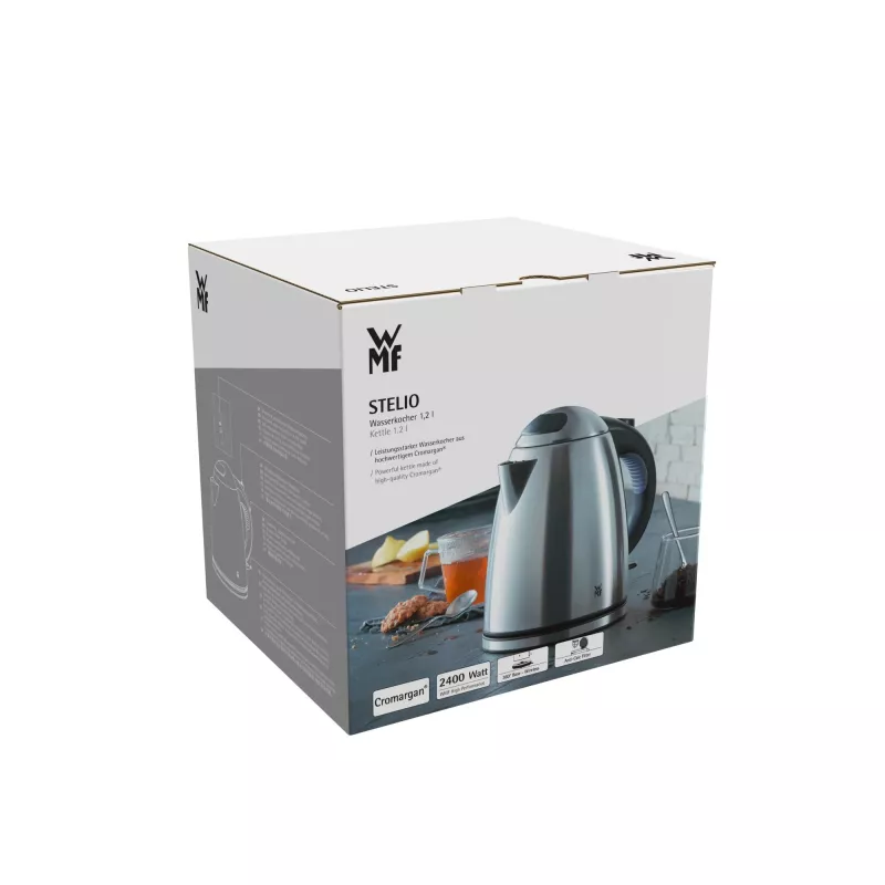WMF Stelio 0413010012 elektrinis virdulys 1,2 L 2400 W Juoda, nerūdijantis plienas