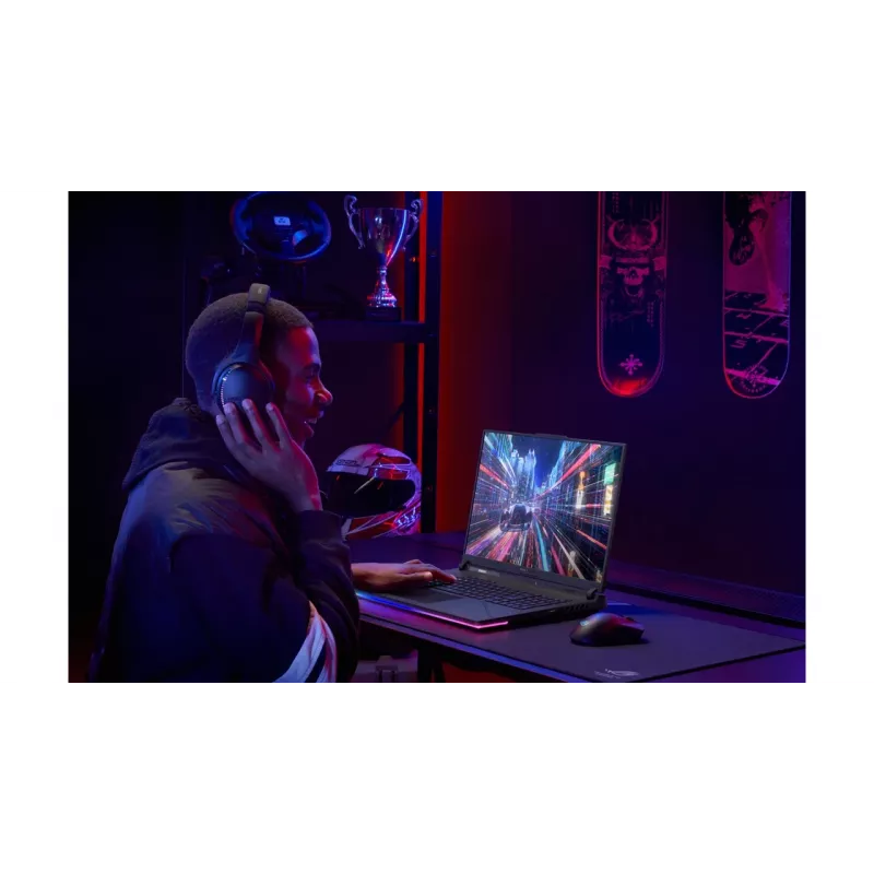 ASUS ROG Strix G16 G614PR-RV081W AMD Ryzen™ 9 8940HX Nešiojamas kompiuteris 40,6 cm (16 colių) WUXGA 32 GB DDR5-SDRAM 1 TB SSD NVIDIA GeForce RTX 5070 Ti Wi-Fi 6E (802.11ax) Windows 11 Home Vokiška Juoda, Pilka