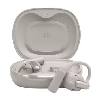 Ausinės JBL Sense Pro TWS ausies kabliukas skambučiams ir muzikai, 20–40000 Hz, USB-C įkrovimo stovas, Pilka, 95,2 g