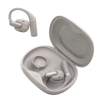 Ausinės JBL Sense Pro TWS ausies kabliukas skambučiams ir muzikai, 20–40000 Hz, USB-C įkrovimo stovas, Pilka, 95,2 g