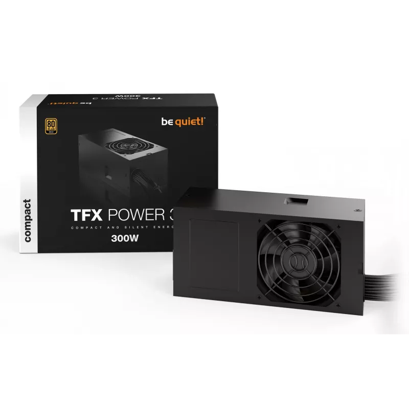 be quiet TFX POWER 3 300W Gold maitinimo blokas 20+4 kontaktų ATX juodas