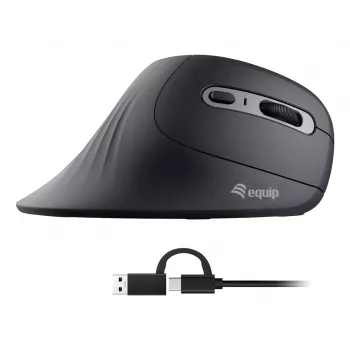 Equip 245119 pelė universali dešiniarankiams USB Type-A + USB Type-C optinė 7200 DPI