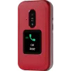 Feature phone Doro Leva E30 clamshell, 2,8 colio (7,11 cm) 320x240, Single SIM, 0,3 MP kamera, 1150 mAh, IP55, Raudona/Balta